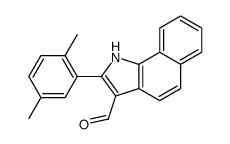 (9ci)-2-(2,5-二甲基苯基)-1H-苯[g]吲哚-3-羧醛结构式