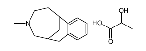 2,3,4,5,6,7-Hexahydro-4-methyl-1,6-methano-1H-4-benzazonine lactate结构式
