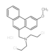 2-chloro-N-(2-chloroethyl)-N-[(6-methoxyphenanthren-9-yl)methyl]ethanamine结构式