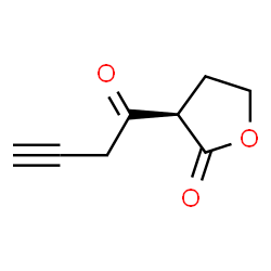 2(3H)-Furanone, dihydro-3-(1-oxo-3-butynyl)-, (3R)- (9CI)结构式