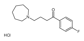 4-(azepan-1-ium-1-yl)-1-(4-fluorophenyl)butan-1-one,chloride Structure