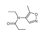 Propanamide,N-ethyl-N-(5-methyl-4-isoxazolyl)- structure
