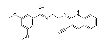 Benzamide, N-[2-[(3-cyano-8-methyl-2-quinolinyl)amino]ethyl]-3,5-dimethoxy- (9CI)结构式