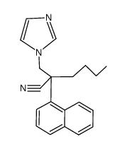 2-imidazol-1-ylmethyl-2-naphthalen-1-yl-hexanenitrile Structure