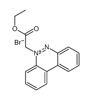 ethyl 2-benzo[c]cinnolin-5-ium-5-ylacetate,bromide Structure