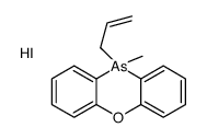 10-methyl-10-prop-2-enylphenoxarsinin-5-ium,iodide Structure