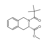 methyl 2-(2,2-dimethylpropionyl)-1,2,3,4-tetrahydroisoquinoline-3(S)-carboxylate Structure