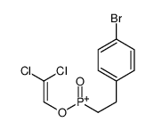 2-(4-bromophenyl)ethyl-(2,2-dichloroethenoxy)-oxophosphanium结构式