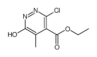 3-chloro-5-methyl-6-oxo-1,6-dihydro-pyridazine-4-carboxylic acid ethyl ester结构式