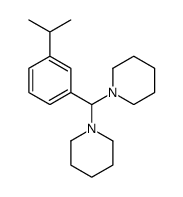 1-[piperidin-1-yl-(3-propan-2-ylphenyl)methyl]piperidine结构式