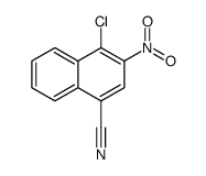 4-chloro-3-nitronaphthalene-1-carbonitrile结构式