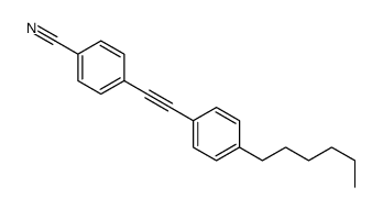 4-[2-(4-hexylphenyl)ethynyl]benzonitrile结构式