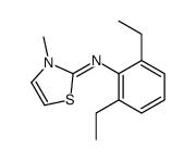 N-(2,6-diethylphenyl)-3-methyl-1,3-thiazol-2-imine结构式