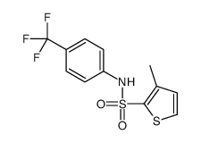 3-methyl-N-[4-(trifluoromethyl)phenyl]thiophene-2-sulfonamide Structure