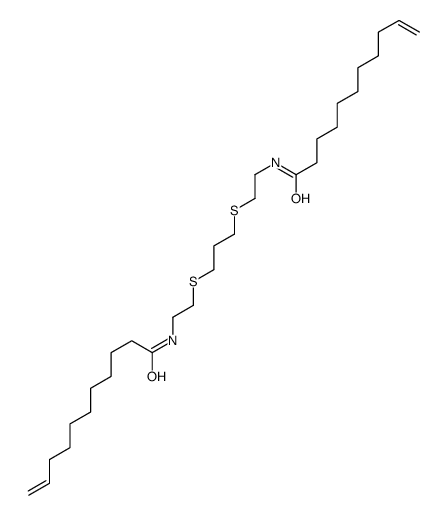 N-[2-[3-[2-(undec-10-enoylamino)ethylsulfanyl]propylsulfanyl]ethyl]undec-10-enamide结构式