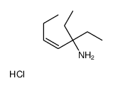 [(E)-3-ethylhept-4-en-3-yl]azanium,chloride结构式