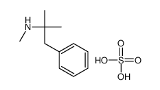 N,2-dimethyl-1-phenylpropan-2-amine,sulfuric acid,dihydrate Structure