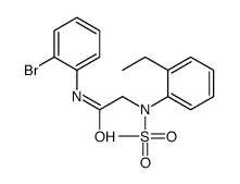 N-(2-bromophenyl)-2-(2-ethyl-N-methylsulfonylanilino)acetamide结构式