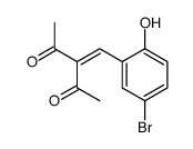 3-[(5-bromo-2-hydroxyphenyl)methylidene]pentane-2,4-dione结构式