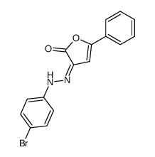 3-[(4-Bromo-phenyl)-hydrazono]-5-phenyl-3H-furan-2-one结构式