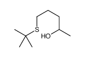 5-tert-butylsulfanylpentan-2-ol结构式
