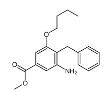 methyl 3-amino-4-benzyl-5-butoxybenzoate结构式