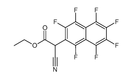 β-Heptafluornaphthyl-cyanessigsaeure-aethylester结构式