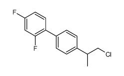 1-[4-(1-chloropropan-2-yl)phenyl]-2,4-difluorobenzene结构式