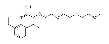 N-(2,6-diethylphenyl)-2-[2-[2-(2-methoxyethoxy)ethoxy]ethoxy]acetamide结构式