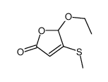 2-ethoxy-3-methylsulfanyl-2H-furan-5-one结构式