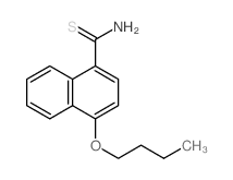 1-Naphthalenecarbothioamide,4-butoxy-结构式