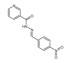 p-nitrobenzaldehyde nicotinoylhydrazone Structure