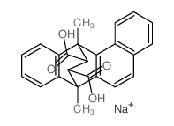 7,12-Ethanobenz[a]anthracene-13,14-dicarboxylicacid, 7,12-dihydro-7,12-dimethyl-, sodium salt (1:2) Structure