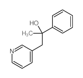 3-Pyridineethanol, a-methyl-a-phenyl-结构式