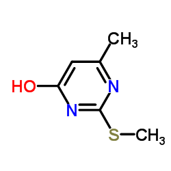 6-甲基-4-羟基-2-甲硫基嘧啶结构式