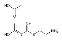 acetic acid,2-aminoethyl N'-acetylcarbamimidothioate Structure