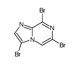 3,6,8-三溴咪唑并[1,2-a]吡嗪结构式