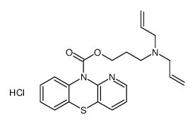3-[bis(prop-2-enyl)amino]propyl pyrido[3,2-b][1,4]benzothiazine-10-carboxylate,hydrochloride Structure