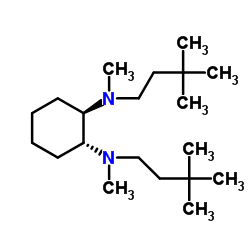 (1R,2R)-N,N'-Dimethyl-N,N'-bis(3,3-dimethylbutyl)cyclohexane-1,2-diamine Structure