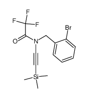 N-(2-bromobenzyl)-2,2,2-trifluoro-N-((trimethylsilanyl)ethynyl)acetamide Structure