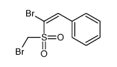 [2-bromo-2-(bromomethylsulfonyl)ethenyl]benzene Structure