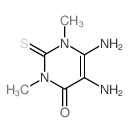5,6-diamino-1,3-dimethyl-2-sulfanylidene-pyrimidin-4-one Structure
