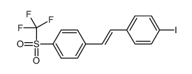 1-[2-(4-iodophenyl)ethenyl]-4-(trifluoromethylsulfonyl)benzene Structure