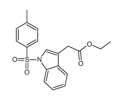 ethyl 2-[1-(4-methylphenyl)sulfonylindol-3-yl]acetate结构式