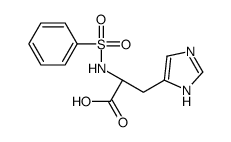 (2S)-2-(benzenesulfonamido)-3-(1H-imidazol-5-yl)propanoic acid结构式