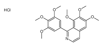 6,7,8-trimethoxy-1-(3,4,5-trimethoxyphenyl)isoquinoline,hydrochloride结构式