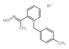 Pyridinium,2-[1-(hydroxyimino)ethyl]-1-[(4-methylphenyl)methyl]-, bromide (1:1) Structure