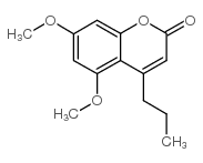 5,7-DIMETHOXY-4-PROPYL-CHROMEN-2-ONE结构式