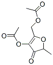 4-(Acetyloxy)-2,3-dihydro-2-methyl-3-oxo-5-furanmethanol acetate Structure