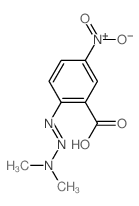 Benzoicacid, 2-(3,3-dimethyl-1-triazen-1-yl)-5-nitro- structure